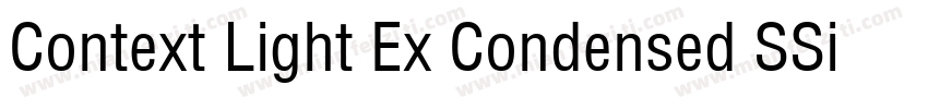 Context Light Ex Condensed SSi Normal字体转换